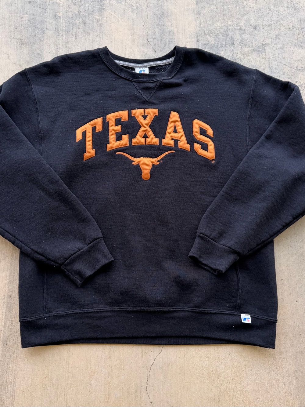 Vintage Russell Athletic texas Longhorns Black Crewneck Sweatshirt